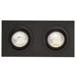 Fantasia ZOOM II 2L satin black/dim.glass LED 5W GU10 incl.