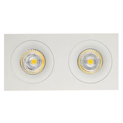 Fantasia ZOOM III 2L satin white/dim.glass LED 5W GU10 incl.