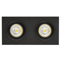 Fantasia ZOOM III 2L satin black/dim.glass LED 5W GU10 incl.