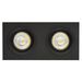 Fantasia ZOOM III 2L satin black/dim.glass LED 5W GU10 incl.