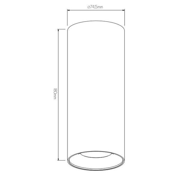 Fantasia ZOLAN h180mm white 1x 5W LED GU10 dimmable incl.