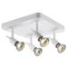 Fantasia SONAR II 4L satin white/dim.glass LED 5W GU10 incl.