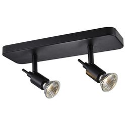 Fantasia SONAR II 2L satin black/dim.glass LED 5W GU10 incl.