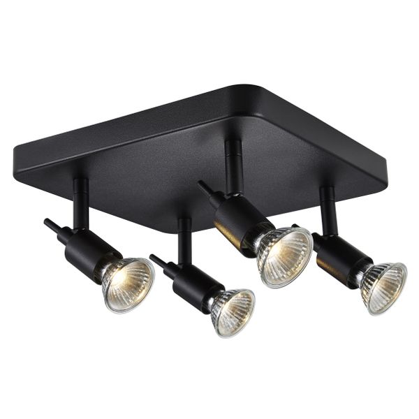 Fantasia SONAR II 4L satin black/dim.glass LED 5W GU10 incl.