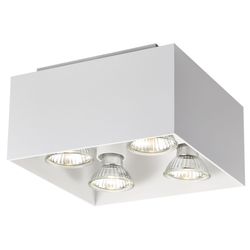 Fantasia KUBO 4L satin white/dim.glass LED 5W GU10 incl.