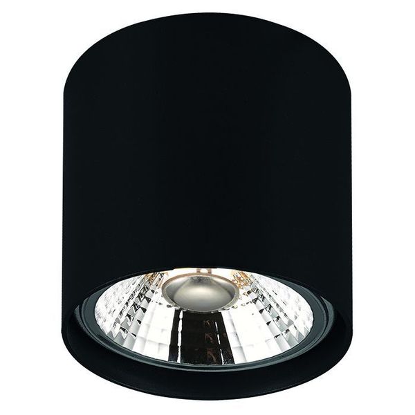 Fantasia BOX-1L round black incl. AR111 12W 2700K 1130 lm