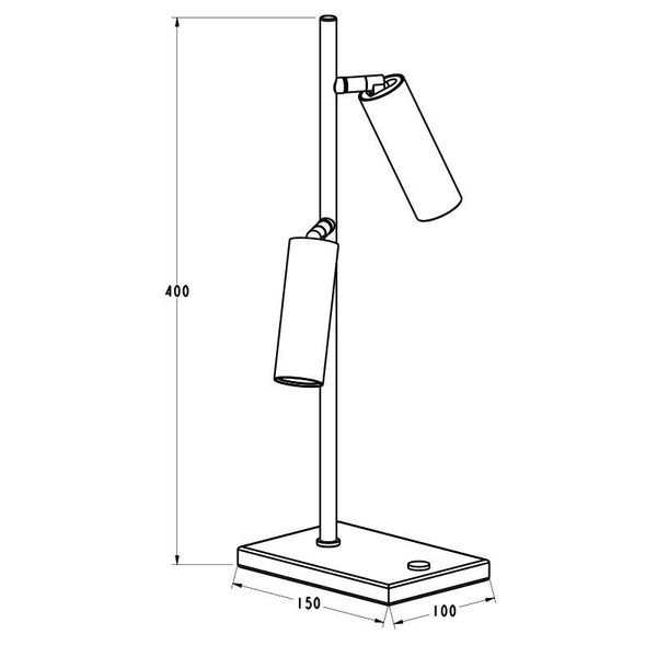 Fantasia Lopal table lamp 2L 4W 360LM white