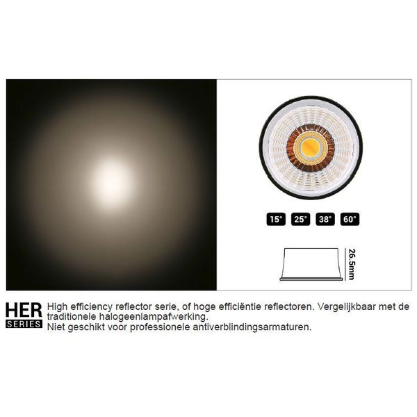 Fantasia HYBRIZ gen 2 High efficiency reflector 15°