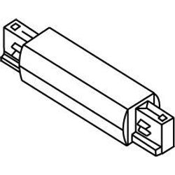 Fantasia TRACK 3-phase straight connector white