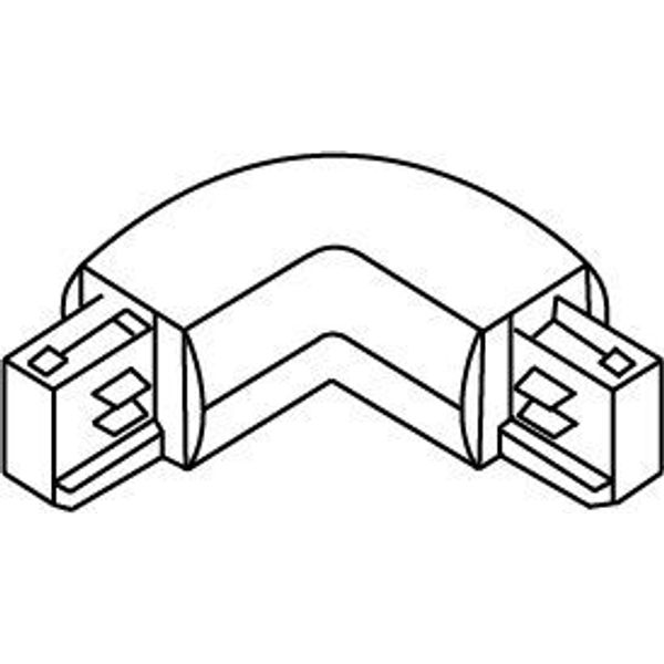 Fantasia TRACK 3-phase L-connector left white