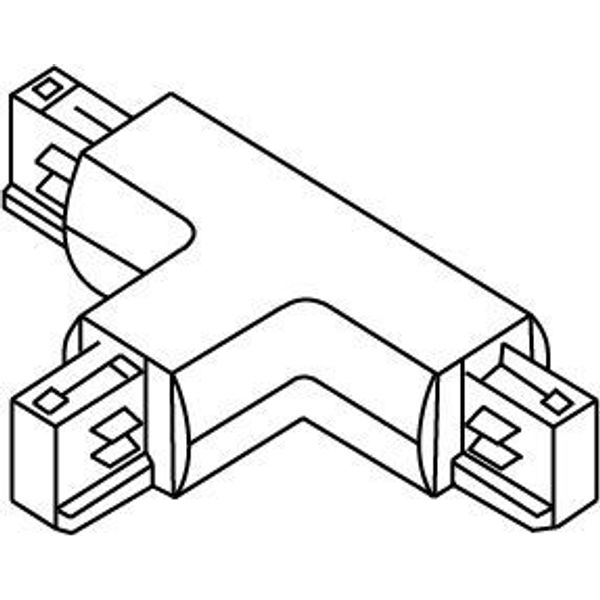 Fantasia TRACK 3-phase T-connector left black