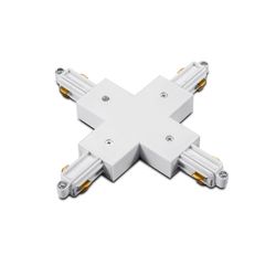 Fantasia TRACK mono phase X-connector outside earth white