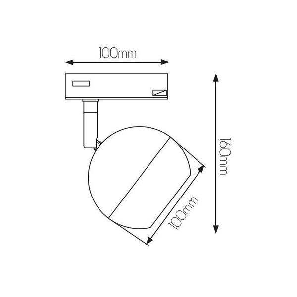 Fantasia Triton 1L monophase track spot white