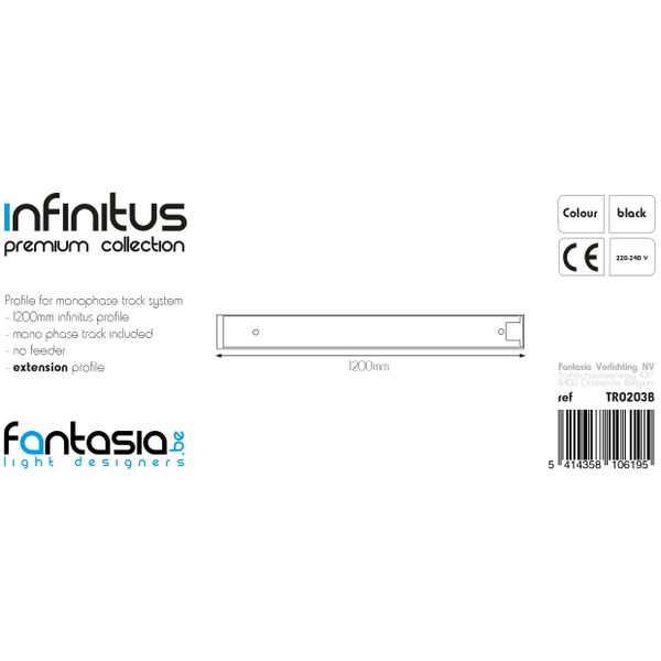 Fantasia INFINITUS Profile + 1F track 1,2m black