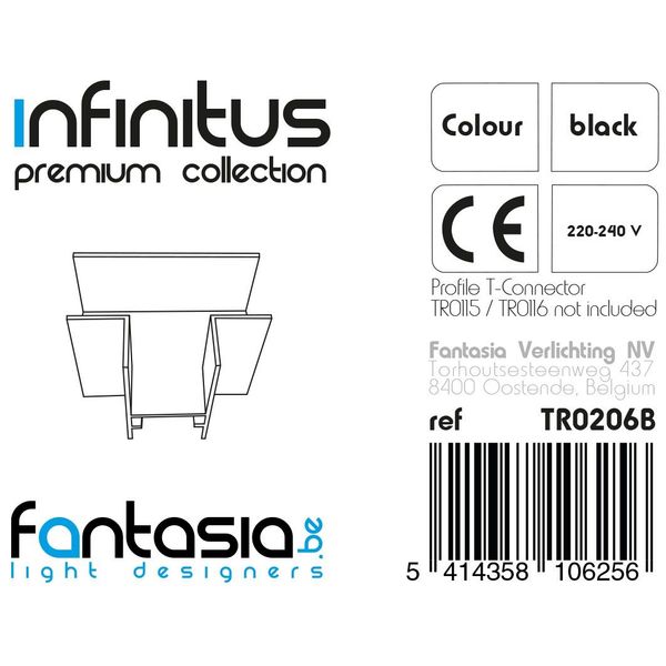 Fantasia INFINITUS T-connector black