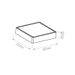 Fantasia GOA ceilinglamp square grey SMD LED 1380Lm 11,5W IP65