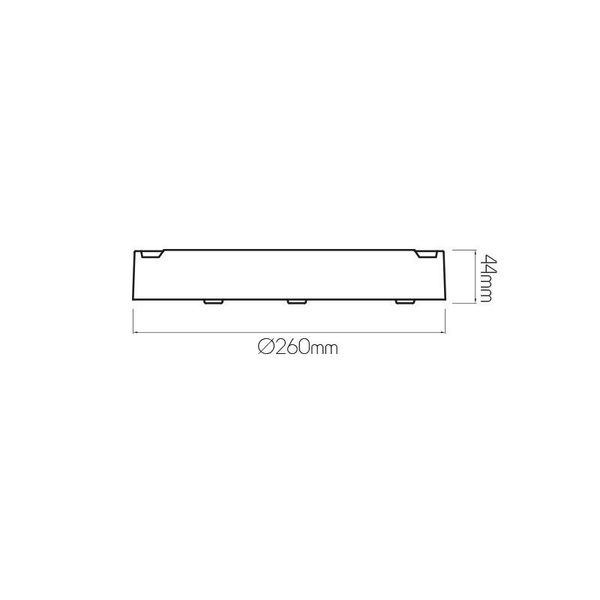 Fantasia QIJO ceilinglamp round grey SMD LED 1800Lm 16W IP65