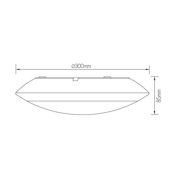 Fantasia VELAN Plaf. LED 1900Lm 15,5W black IP65