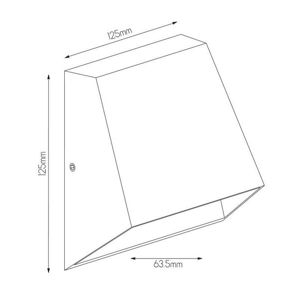 Fantasia TRIUM v3.0 walllamp white Warm White LED max 1x7W IP54