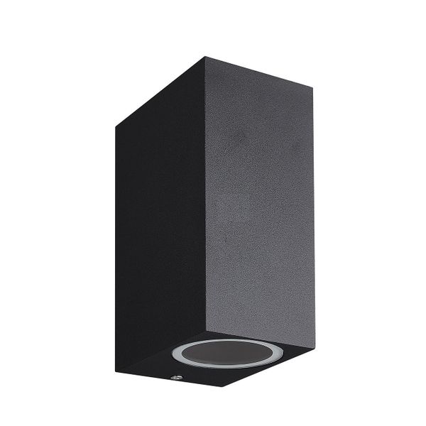 Fantasia FLUX SQ wall light  150mm 2x GU10 (excl) max 35Watt IP54 black