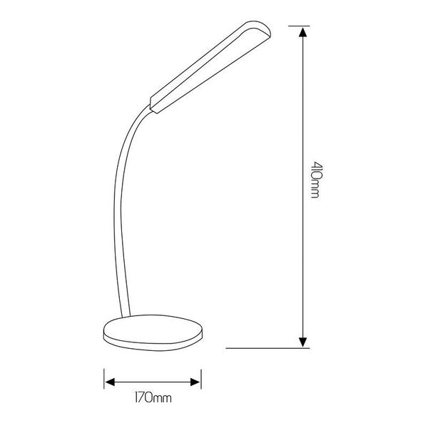 Fantasia XARO bureaulamp 5W 3000K blauw/wit