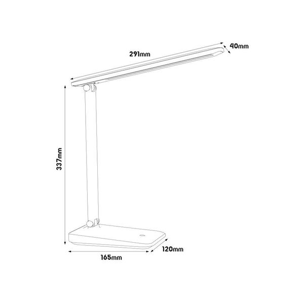 Fantasia MISO LED Bureaulamp 2,6W Dimbaar + CCT zwart