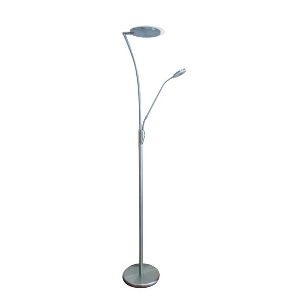 Fantasia CALES Vloerlamp LED 24,5W + 5W satin chroom