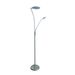 Fantasia CALES Vloerlamp LED 24,5W + 5W satin chroom