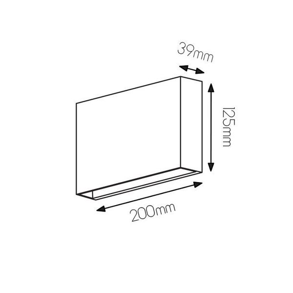 Fantasia SPECTRA - ABS wandlicht down 6,7W wit