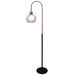 Fantasia RAGA 1x E27 vloerlamp zwart+koper