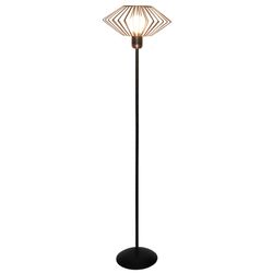 Fantasia SHURU 1x E27 vloerlamp zwart + koper