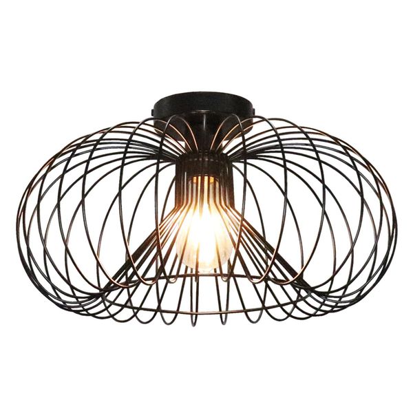 Fantasia JULIA 1x E27 plafondlamp Ø44cm zwart