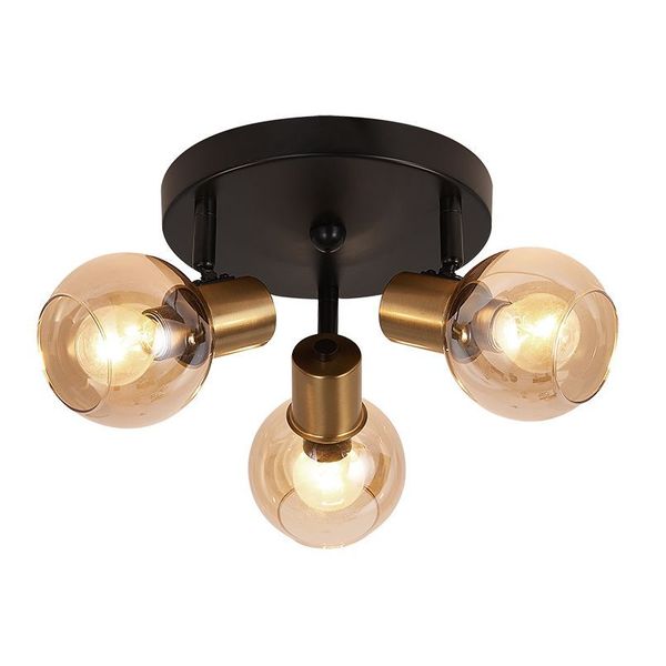 Fantasia OSIRA Plafond licht 3x E14 amber glas