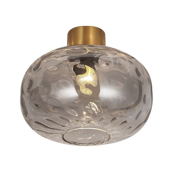 Fantasia OKIRU Plafond lamp E27 Goud + as grijs glas Ø300mm