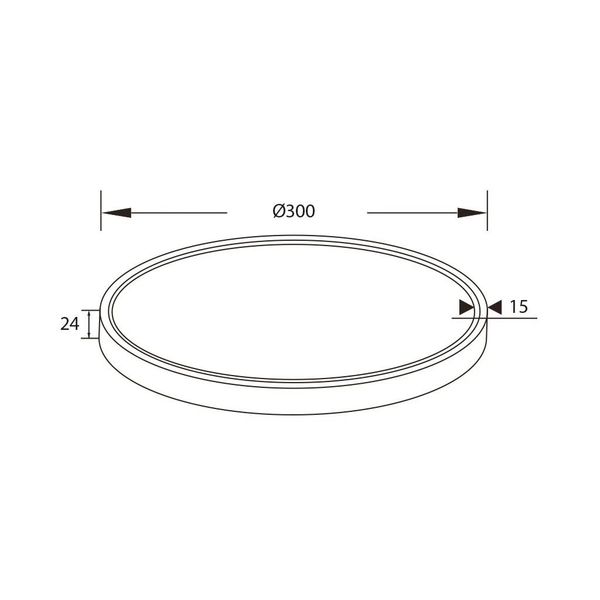 Fantasia OXUS LED 30W 2700K plafondlamp wit