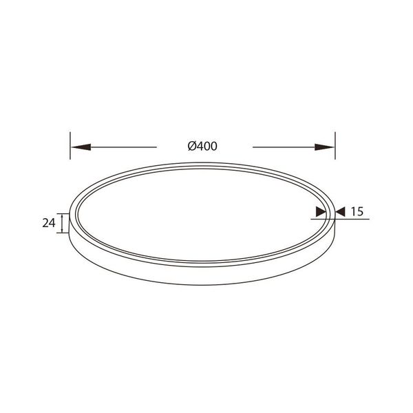 Fantasia OXUS LED 40W 2700K plafondlamp wit