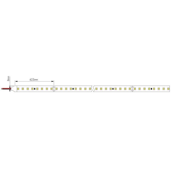 Fantasia LED Strip per 12,5cm High Luminous Efficiency 24VDC 12W/m 3000K