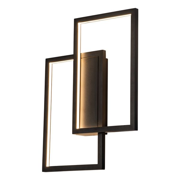 Fantasia NORI LED 42W 3000K zwart 435x335x60 dimbaar