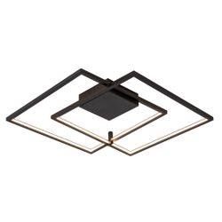 Fantasia NORI LED 56W 3000K zwart 675x615x60 dimbaar