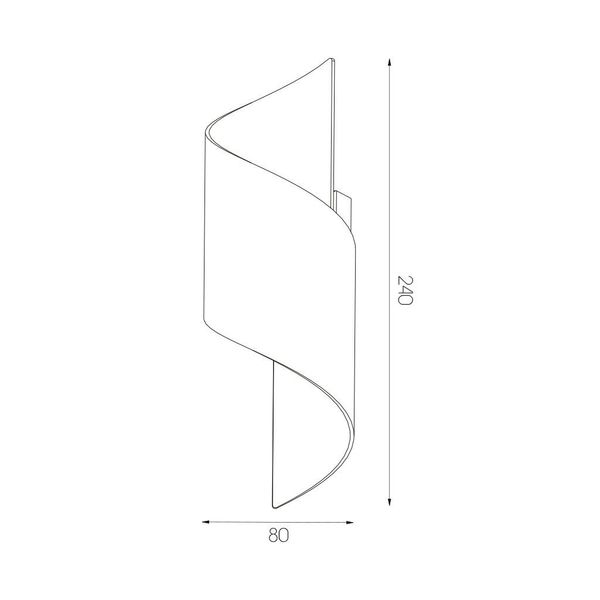 Fantasia HELIX Wandlicht wit G9 excl (max 40W)