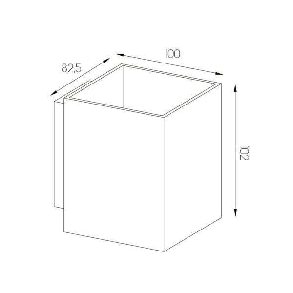 Fantasia BABAR Plafondlicht geborsteld staal vierkant 1xGU10 excl (max 50W)