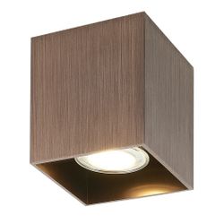 Fantasia BABAR Plafondlicht geborsteld brons vierkant 1xGU10 excl (max 50W)