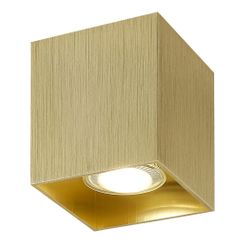 Fantasia BABAR Plafondlicht geborsteld goud vierkant 1xGU10 excl (max 50W)