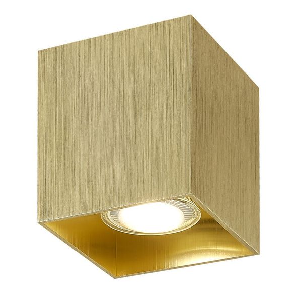 Fantasia BABAR Plafondlicht geborsteld goud vierkant 1xGU10 excl (max 50W)