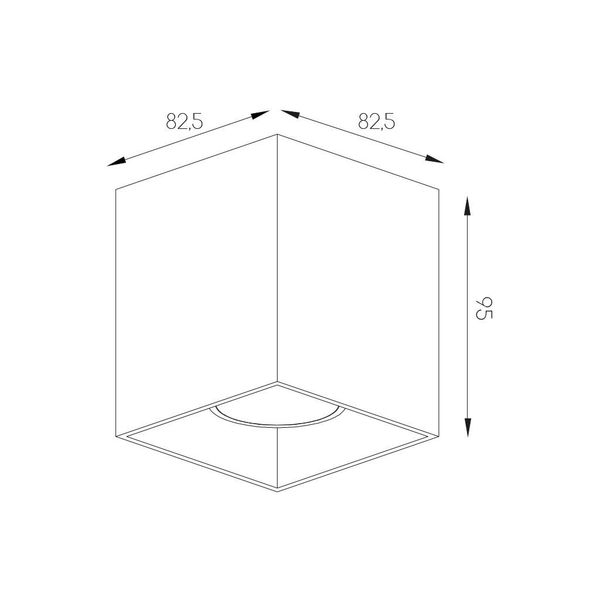 Fantasia BABAR Plafondlicht wit vierkant 1xGU10 excl (max 50W)