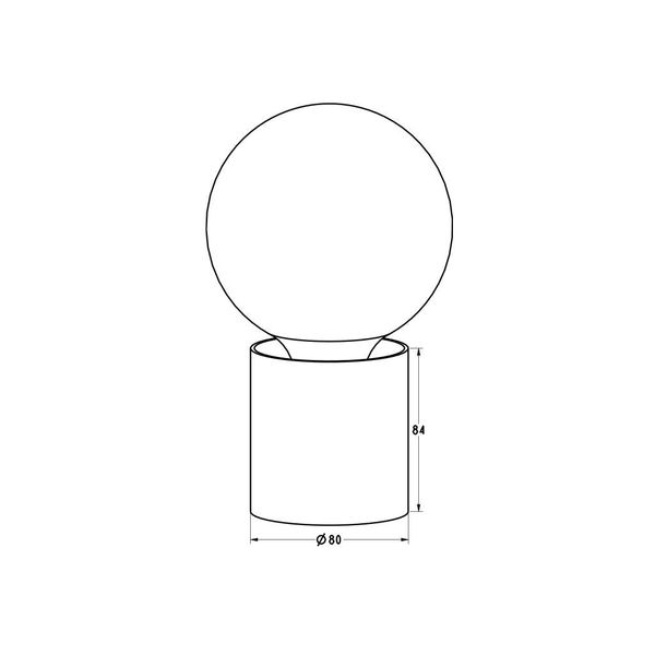 Fantasia BABU Tafellamp zwart 1x E27 excl (Ø80x84)