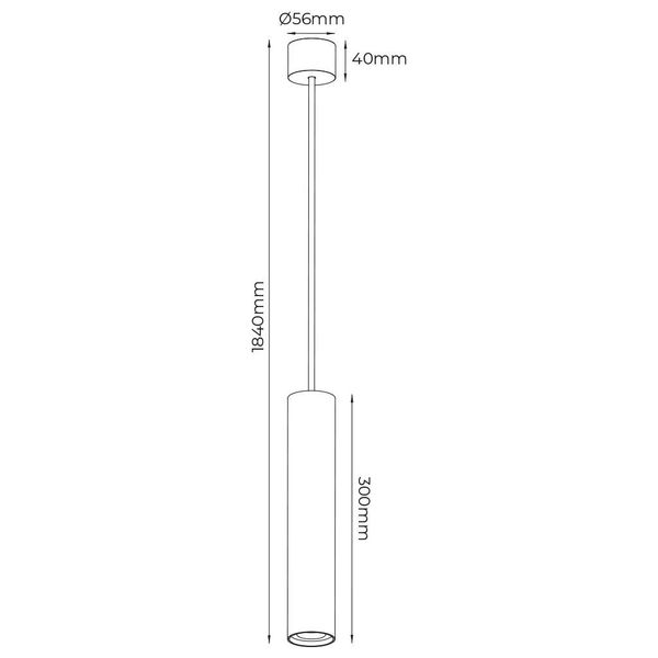 Fantasia TABOO pendel GU10 (excl) zwart + geborsteld brons