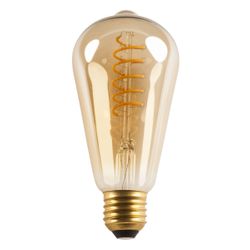 Fantasia E27 LED Decor Spiral ST64 5W Amber 2200K Dimbaar