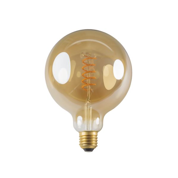 Fantasia E27 LED Globe Spiral G125 5W Amber 2200K Dimbaar