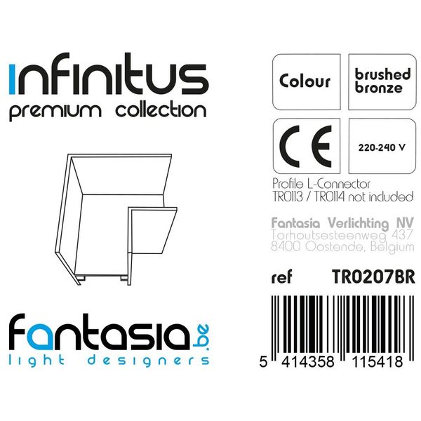 Fantasia INFINITUS L-connector brons